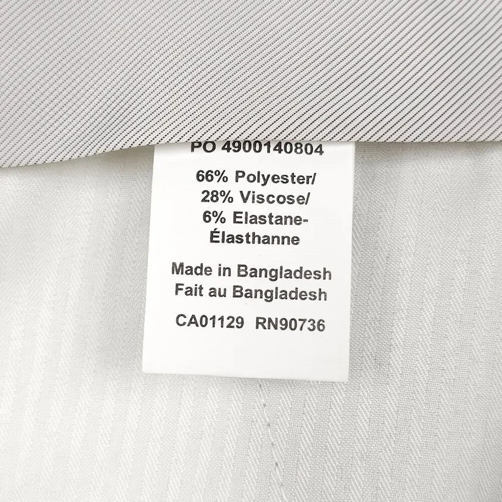 Calvin Klein Mens Slim Fit Dress Pants 40x30 Taupe Solid Sharkskin Stretch NWT